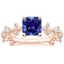 14KR Sapphire Reflection Diamond Ring, smalltop view