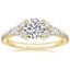 Round 18K Yellow Gold Luxe Nadia Diamond Ring (1/2 ct. tw.)