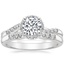 Platinum Chamise Halo Diamond Ring (1/5 ct. tw.) with Lark Diamond Ring