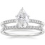 18KW Moissanite Petite Viviana Diamond Bridal Set (1/4 ct. tw.), smalltop view