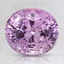 8.5x7.5mm Pink Oval Sapphire