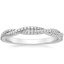 18K White Gold Petite Luxe Twisted Vine Diamond Ring (1/4 ct. tw.), smalltop view