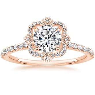 Reina Halo Diamond Ring