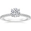 18K White Gold Petite Demi Diamond Ring (1/5 ct. tw.), smalltop view