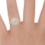 18K Yellow Gold Soleil Diamond Ring (1/2 ct. tw.), smallzoomed in top view on a hand