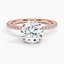 14K Rose Gold Petite Demi Diamond Ring (1/5 ct. tw.), smalltop view