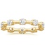 Yellow Gold Jade Trau Satin Cavetta Diamond Eternity Ring