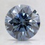 1.91 Ct. Fancy Intense Blue Round Lab Created Diamond