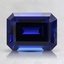 8x6mm Blue Emerald Lab Grown Sapphire