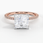 Rose Gold Moissanite Ballad Diamond Ring (1/8 ct. tw.)
