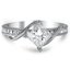 Custom Compass Point Princess Diamond Ring