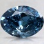 2.23 Ct. Fancy Deep Blue Oval Lab Created Diamond