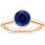 Rose Gold Sapphire Margot Ring