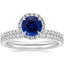 18KW Sapphire Waverly Diamond Bridal Set (2/3 ct. tw.), smalltop view