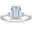 18KW Aquamarine Selene Three Stone Diamond Ring (1/10 ct. tw.), smalltop view