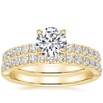 18K Yellow Gold Luxe Heritage Diamond Bridal Set