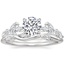 Platinum Zelie Diamond Ring (1/4 ct. tw.) with Winding Willow Diamond Ring