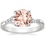 18KW Morganite Chamise Diamond Ring (1/15 ct. tw.), smalltop view