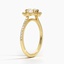 18K Yellow Gold Reina Diamond Ring, smallside view