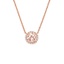  Morganite Halo Diamond Necklace 