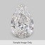 0.75 Carat Pear Diamond large top view