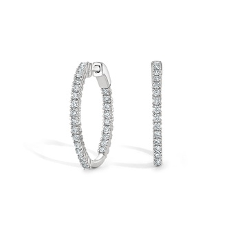 Inside Out Lab Diamond Hoops