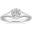 18K White Gold Insignia Ring, smalltop view