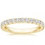 Yellow Gold French Pavé Eternity Lab Diamond Ring (1 ct. tw.)