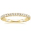 18K Yellow Gold Tacori Petite Crescent Diamond Ring (1/4 ct. tw.), smalltop view