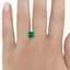 8mm Cushion Lab Grown Emerald, smalladditional view 1