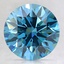 3.01 Ct. Fancy Vivid Blue Round Lab Created Diamond