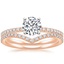 14K Rose Gold Ballad Diamond Ring (1/8 ct. tw.) with Flair Diamond Ring (1/6 ct. tw.)