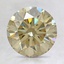 8mm Yellow Round Moissanite