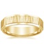 Yellow Gold Beveled Edge Aspen Wedding Ring