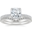 18K White Gold Gala Diamond Ring with Flair Diamond Ring (1/6 ct. tw.)