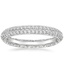 18K White Gold Tacori Sculpted Crescent Knife Edge Eternity Diamond Ring (2/3 ct. tw.), smalltop view