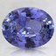 9.5x7.5mm Unheated Purple Oval Sapphire