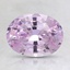 8.3x6.4mm Unheated Pink Oval Sapphire