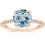 14KR Aquamarine Viviana Diamond Ring (1/4 ct. tw.), smalltop view