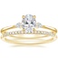 18K Yellow Gold Cometa Diamond Ring with Whisper Diamond Ring (1/10 ct. tw.)