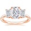 Rose Gold Moissanite Luxe Rhiannon Diamond Ring (3/4 ct. tw.)