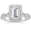 18KW Moissanite Luxe Willow Halo Diamond Ring (2/5 ct. tw.), smalltop view