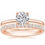 14K Rose Gold Astoria Diamond Ring with Amelie Diamond Ring (1/3 ct. tw.)