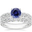 18KW Sapphire Ellora Diamond Bridal Set, smalltop view