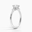 18KW Moissanite Fiorella Diamond Ring, smalltop view