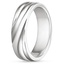 18K White Gold Zephyr Wedding Ring, smallside view