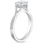 Platinum Serenity Diamond Ring, smallside view