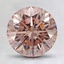 2.01 Ct. Fancy Orangy Pink Round Lab Created Diamond