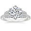 Platinum Optica Diamond Ring, smalltop view