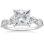 18KW Moissanite Luxe Willow Diamond Ring (1/4 ct. tw.), smalltop view